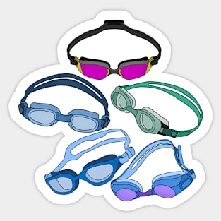 Cool Swimming Goggles Sticker